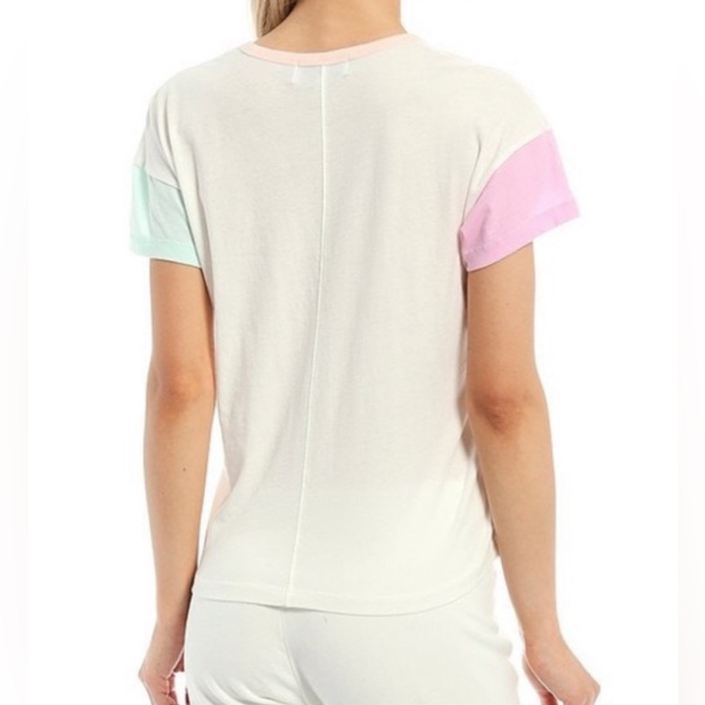 WILDFOX Paradise Colorblock V-Neck Tee - Picture 2 of 12